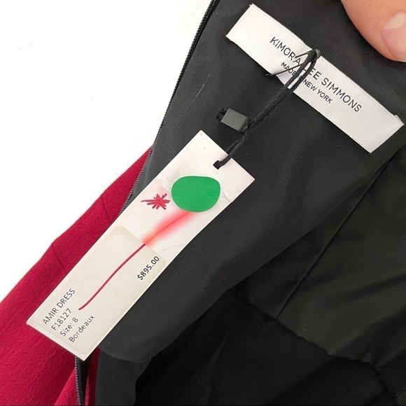 Kimora Lee Simmons Silk Pleated Neckline Dress - Picture 10 of 12